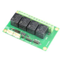 4-Relay (Coil:24V) 4-I/O PCA9554C I2C-Bus (image for) 4-Relay (Coil:24V) 4-I/O PCA9554C I2C-Bus