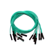 (image for) Green Jumper Wires 0.1" F/F 12" 26awg