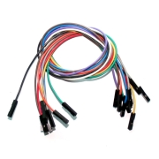 (image for) Rainbow Jumper Wires 0.1" F/F 12" 26awg
