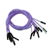 (image for) Purple Jumper Wires 0.1" F/F 12" 26awg