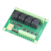 (image for) 4-Relay (Coil:24V) 4-Opto PCA9554C I2C-Bus DIN-Rail Mountable