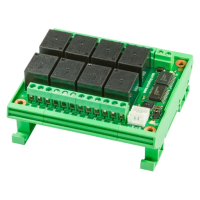 (image for) DIN-Rail PCF8574 I2C 12V 10A Relay Board