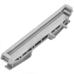 (image for) Enclosure DIN Rail End with Foot 107x11.5mm White