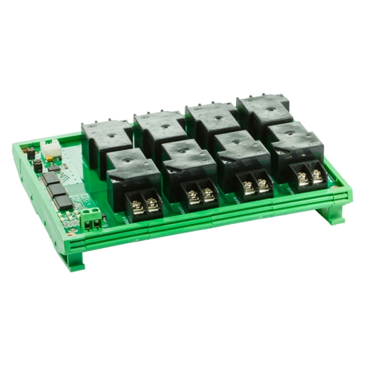 (image for) DIN-Rail PCF8574 I2C 12V 30A Relay Board